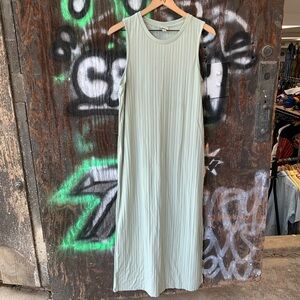 Women’s Plisse Midi / Maxi Dress Green a new day Medium - obo